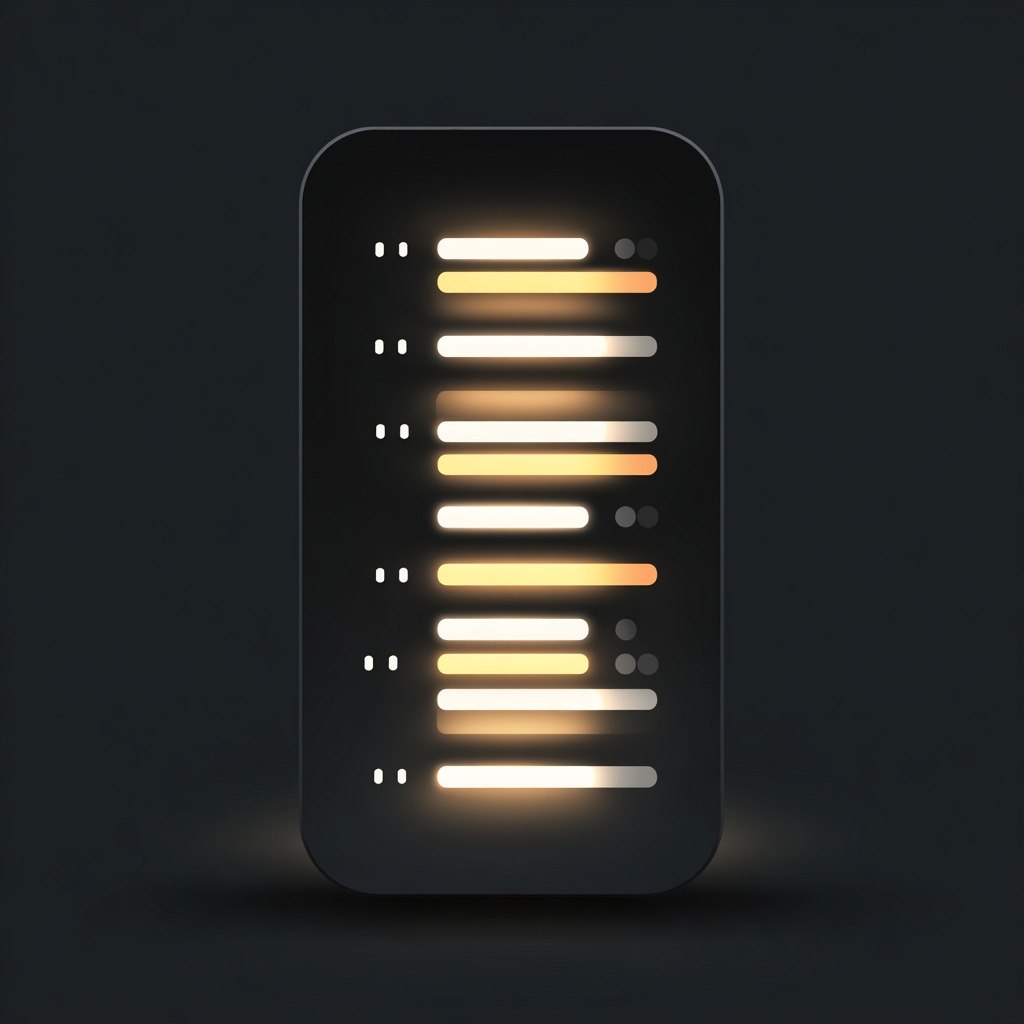 Modern wall light fixture with horizontal LED strips on a dark background